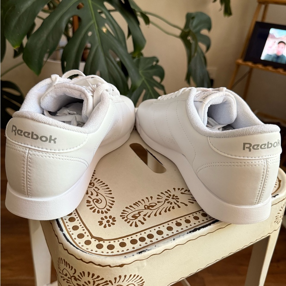 Reebok Princess Classic White Sneakers Trainers - Picture 5 of 7